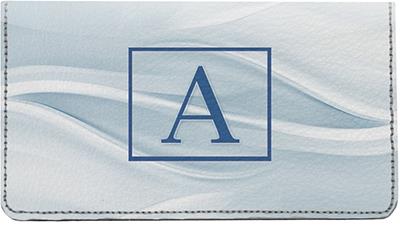 Simple Monogram A Leather Checkbook Cover