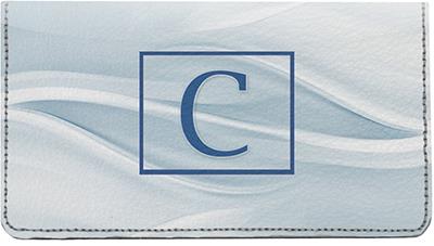 Simple Monogram C Leather Checkbook Cover