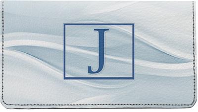 Simple Monogram J Leather Checkbook Cover