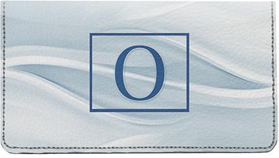 Simple Monogram O Leather Checkbook Cover