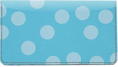 Simple Dots Leather Checkbook Cover