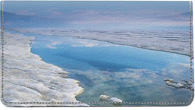 Oceans Leather Checkbook Cover