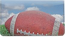 Football Leather Checkbook Cover