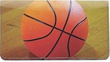 Basketball Leather Checkbook Cover