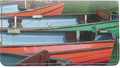 Life On The Water Leather Checkbook Cover