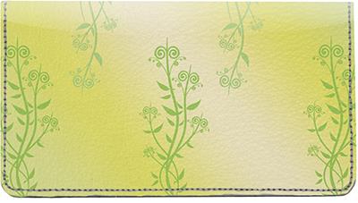 Soft Vines Leather Checkbook Cover