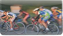 Bicycle Racing Leather Checkbook Cover