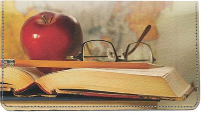 Teachers Leather Checkbook Cover