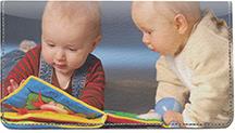 Baby Wonders Leather Checkbook Cover