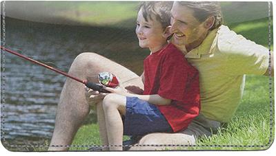 Dads Are Great Leather Checkbook Cover