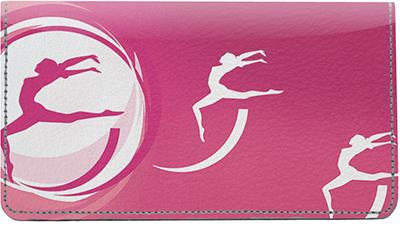 Gymnastics Leather Checkbook Cover