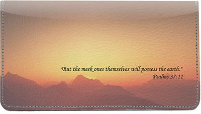 Earthly Promises Leather Checkbook Cover