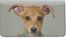 Adopt a Dog Leather Checkbook Cover