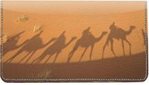 Middle Eastern Culture Leather Checkbook Cover