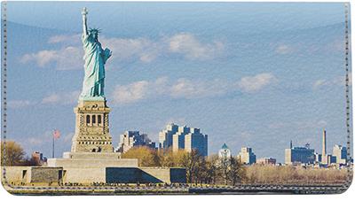 New York City Leather Checkbook Cover