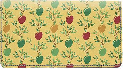 Apples Leather Checkbook Cover