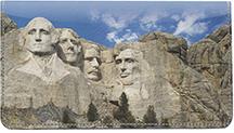 American Landmarks I Leather Checkbook Cover