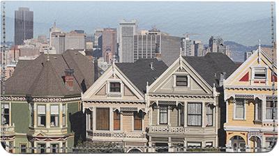 San Francisco Leather Checkbook Cover