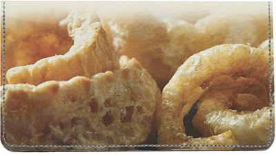 Filipino Foods Leather Checkbook Cover