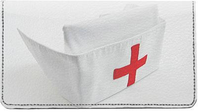 Nurses Leather Checkbook Cover