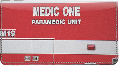 Paramedics Leather Checkbook Cover
