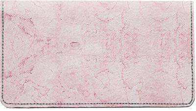 Classic Marble Leather Checkbook Cover