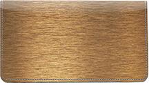 Brass Leather Checkbook Cover