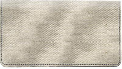 Canvas Leather Checkbook Cover