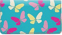 All Aflutter Leather Checkbook Cover
