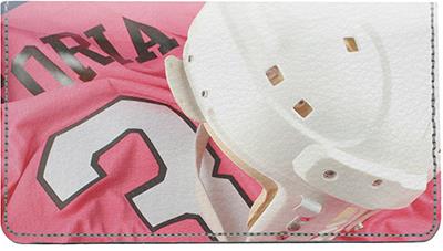 Women's Hockey Leather Checkbook Cover