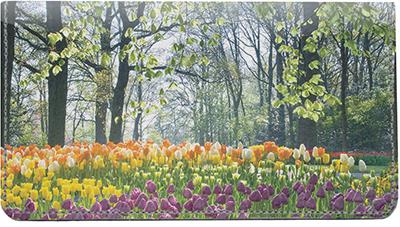 Spring Has Sprung Leather Checkbook Cover
