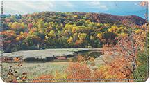Autumn Hills Leather Checkbook Cover