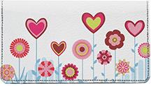 Retro Heart Flowers