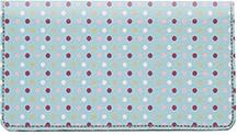 Dancing Dots Leather Checkbook Cover