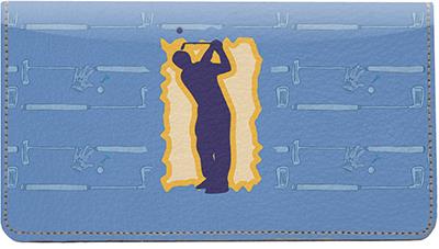 Life Is Golf Leather Checkbook Cover