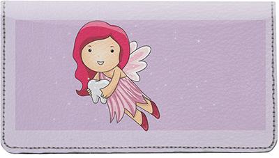 Tooth Fairy Leather Checkbook Cover