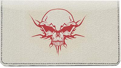 Skullmania Leather Checkbook Cover