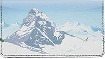 Mountain Serenity Leather Checkbook Cover