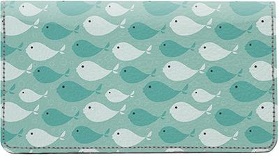 Sealife Leather Checkbook Cover