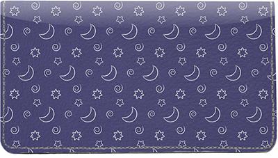 Crescent Moon Leather Checkbook Cover