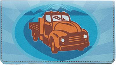 Truck Favorites Leather Checkbook Cover