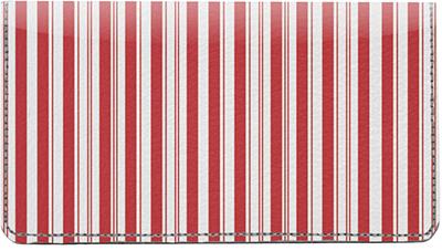 Candy Stripes Leather Checkbook Cover