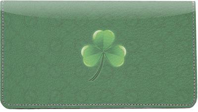 Irish Grunge Leather Checkbook Cover