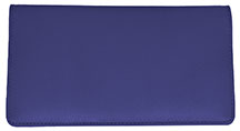 Royal Blue Premium Leather Checkbook Cover