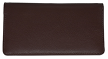 Brown Premium Leather Checkbook Cover