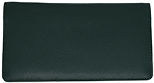 Dark Green Premium Leather Checkbook Cover