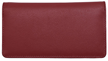 Red Premium Leather Checkbook Cover