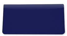 Royal Blue Smooth Leather Checkbook Cover