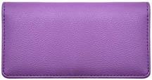 Violet Leather Checkbook Cover