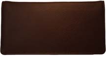Burgundy Leather Side Tear Checkbook Cover